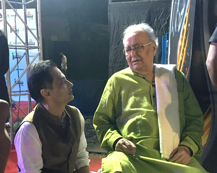 Soumitra Chatterjee and Sujoy Ghosh