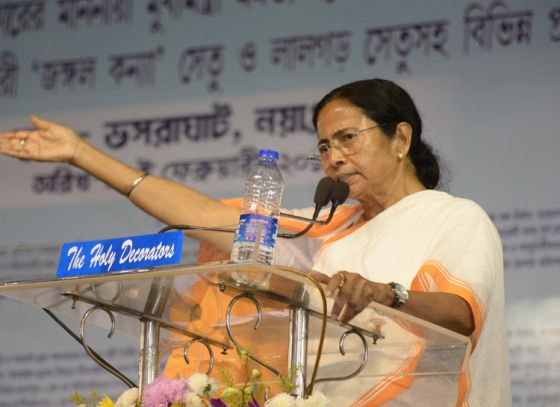 Honourable Chief Minister of West Bengal inaugurates Floodlight in the East Bengal and Mohammedan Sporting Grounds.