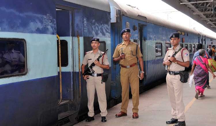 Police at white dress as passenger