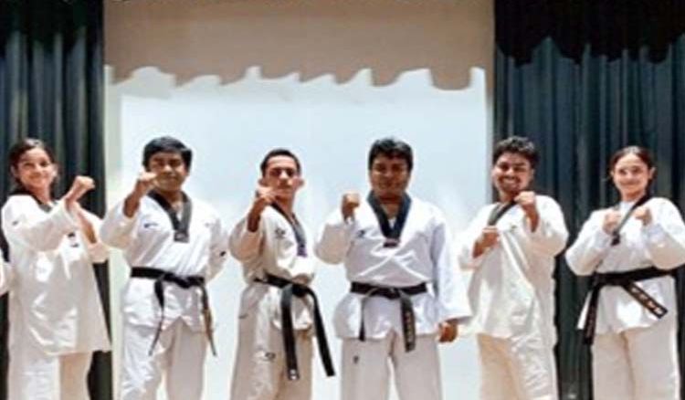 Govt. Doctors are preparing for taekwondo training examination