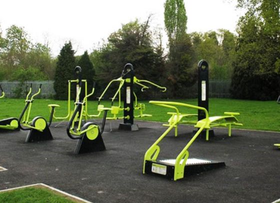 Open air gym in New Town