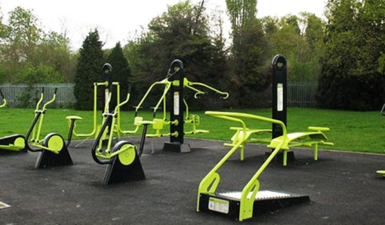 Open air gym in New Town