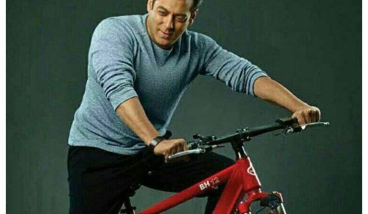 Cycle ride with salman