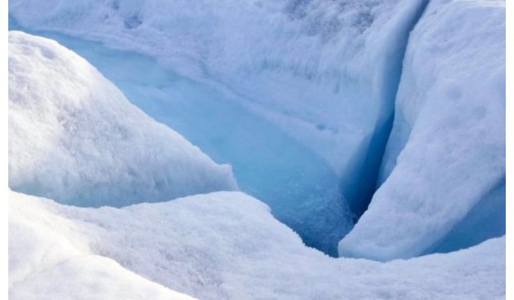 Ice melted at Greenland