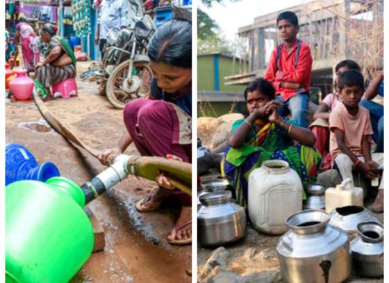 তামিলনাড়ুর পাঠানো জলে স্বাভাবিক জীবনে ফেরার প্রতীক্ষায় চেন্নাইবাসী