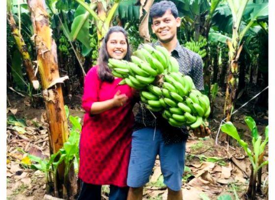 ক্যালিফোর্নিয়ার চাকরি ছেড়ে স্বদেশে 'খাদ্য বন' দম্পতির