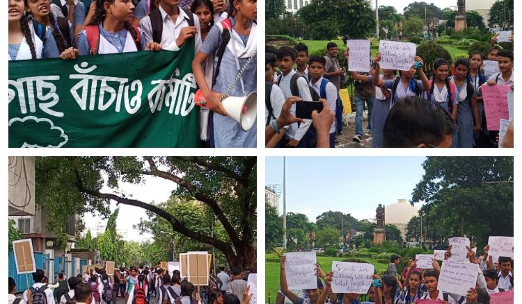 ‘Jashor Road Save Tree Committee’ conducted a procession