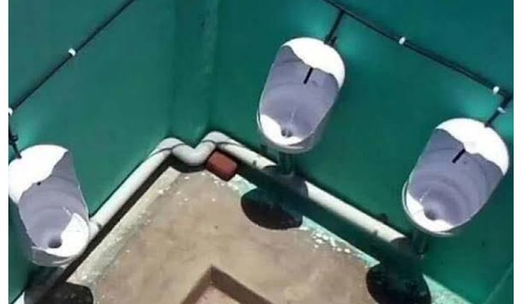 Five students got the prize by making urinal with water can