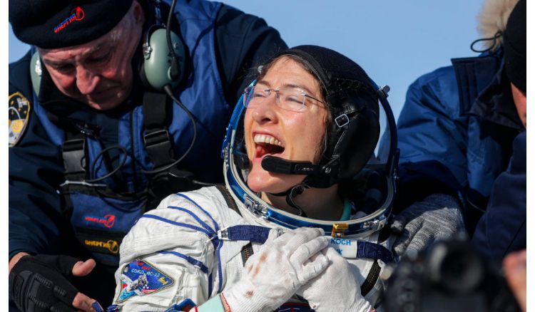 female astronauts with a stay of almost  11 months in space