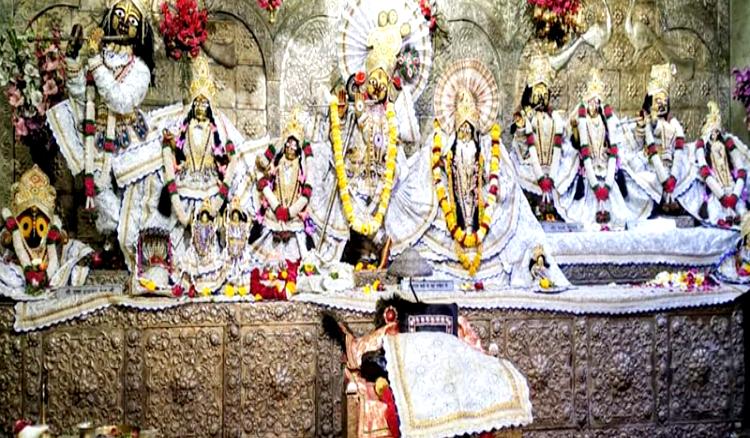 The ancient Radha Damodar temple of Vrindavan