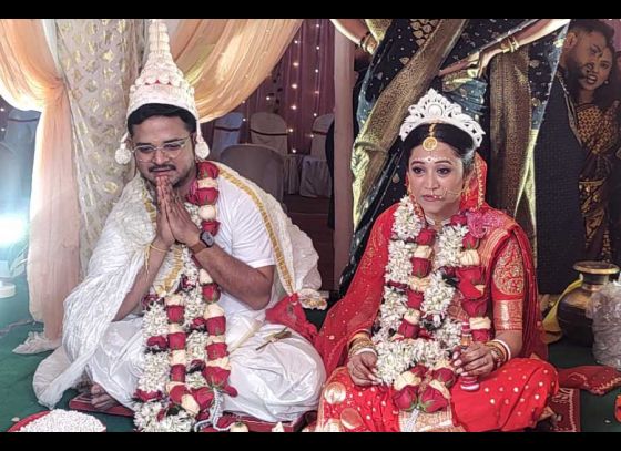 Tollywood Actor Satyam Bhattacharya Ties The Knot With Saswati Sinha In A Fairytale Wedding