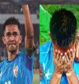 In Front Of Almost 60,000 Supporters, Sunil Chhetri Bids A Heartfelt Goodbye For The Last Time!