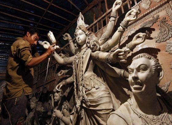 Durga Puja 2024: রানাঘাটে ১১১ ফুটের দুর্গা প্রতিমা